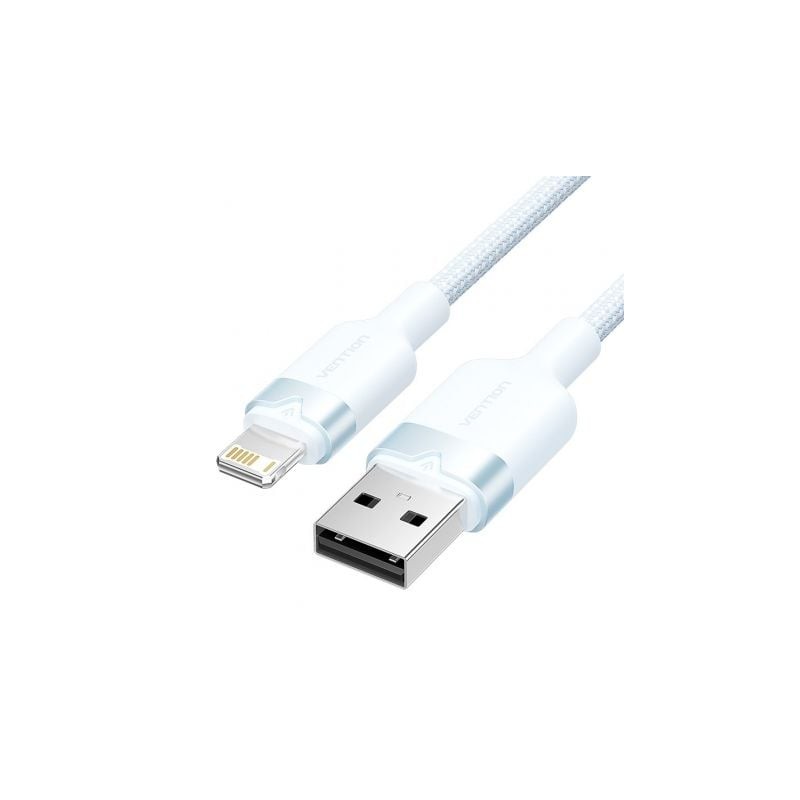 Cable USB 2-0 Lightning Vention LANSF- USB Macho - Lightning Macho- 480Mbps- 1m- Azul Cable USB 2-0 Lightning Vention LANSF- USB Macho - Lightning Macho- 480Mbps- 1m- Azul