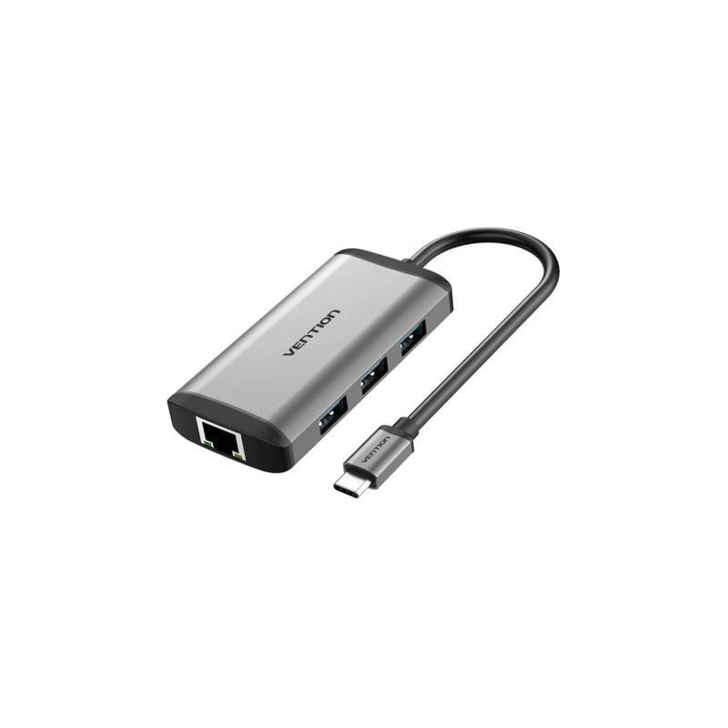 Docking USB Tipo-C Vention CNCHB- 1xHDMI- 3xUSB- 1xUSB Tipo-C PD- 1xRJ45- Gris Docking USB Tipo-C Vention CNCHB- 1xHDMI- 3xUSB- 1xUSB Tipo-C PD- 1xRJ45- Gris
