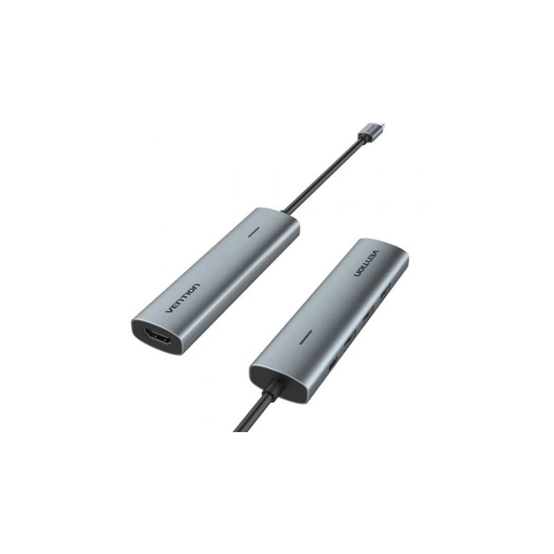 Docking USB Tipo-C Vention TGGHB- 3xUSB- 1xHDMI- 1xUSB Tipo-C PD Docking USB Tipo-C Vention TGGHB- 3xUSB- 1xHDMI- 1xUSB Tipo-C PD