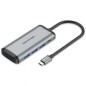 Docking USB Tipo-C Vention TGRHB- 3xUSB- 1xLector Tarjetas- 1xUSB Tipo-C PD- Gris Docking USB Tipo-C Vention TGRHB- 3xUSB- 1xLector Tarjetas- 1xUSB Tipo-C PD- Gris