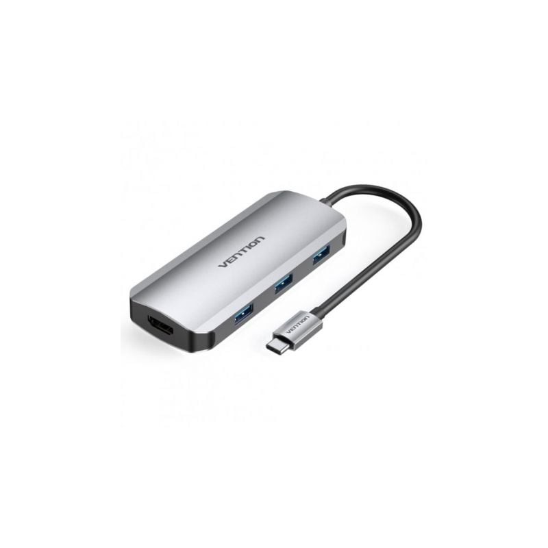 Docking USB Tipo-C Vention TOFHB- 1xHDMI- 3xUSB- 1xUSB Tipo-C- 1xUSB Tipo-C PD Docking USB Tipo-C Vention TOFHB- 1xHDMI- 3xUSB- 1xUSB Tipo-C- 1xUSB Tipo-C PD