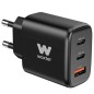 Cargador de Pared Woxter PE26-176- 2xUSB Tipo-C + Cable USB Tipo-C- 1xUSB- 65W Cargador de Pared Woxter PE26-176- 2xUSB Tipo-C + Cable USB Tipo-C- 1xUSB- 65W
