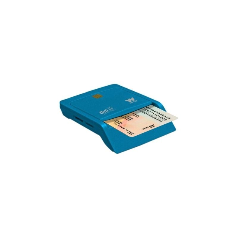 Lector de DNI y Tarjetas Woxter Combo PE26-146- Azul- USB 2-0 Lector de DNI y Tarjetas Woxter Combo PE26-146- Azul- USB 2-0