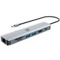 Docking USB Tipo-C Woxter PE26-181- 1xHDMI- 2xUSB- 1xLector de Tarjetas- 1xRJ45- 1xMicroUSB- Gris Docking USB Tipo-C Woxter PE26-181- 1xHDMI- 2xUSB- 1xLector de Tarjetas- 1xRJ45- 1xMicroUSB- Gris