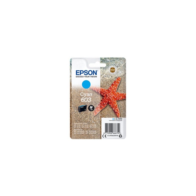 Cartucho tinta epson c13t03u24010 singlepack cian Cartucho tinta epson c13t03u24010 singlepack cian