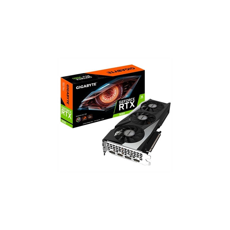 Tarjeta Gráfica Gigabyte GeForce RTX 3060 GAMING OC- 12GB GDDR6- LHR