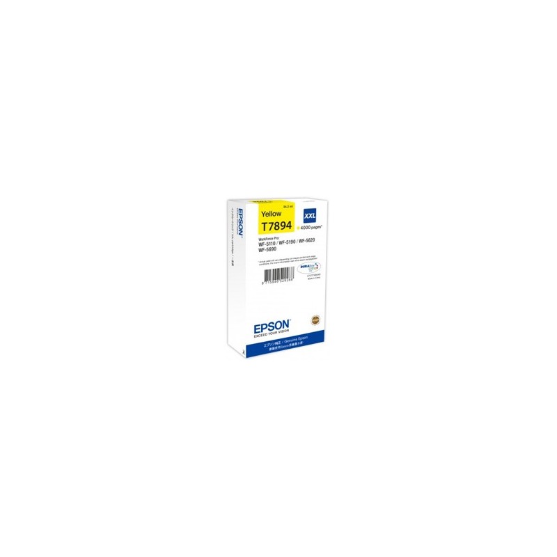 Cartucho tinta epson c13t789440 amarillo xxl Cartucho tinta epson c13t789440 amarillo xxl