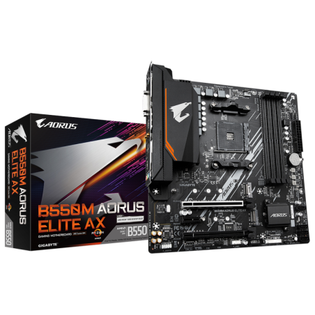 PLACA BASE GIGABYTE B550M AORUS ELITE AX AM4 MATX 4XDDR4