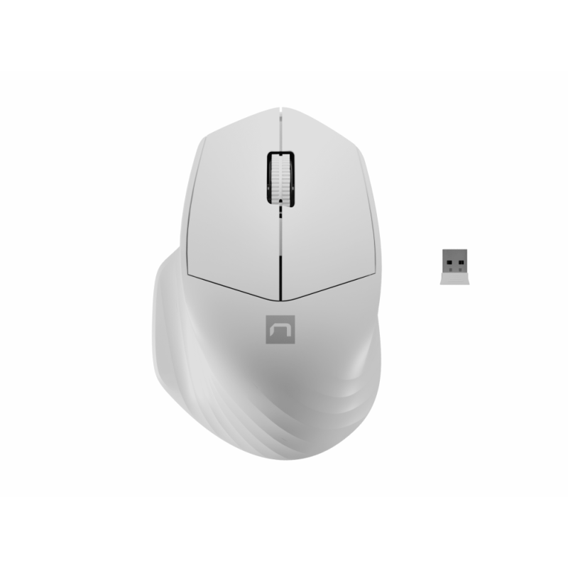 RATON NATEC SISKIN 2 1600 DPI BLANCO BLUETOOTH PILAS