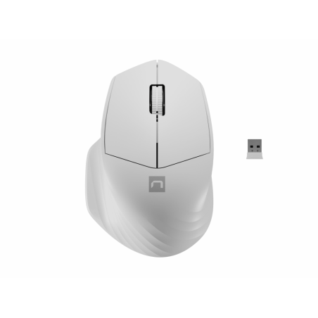 RATON NATEC SISKIN 2 1600 DPI BLANCO BLUETOOTH PILAS