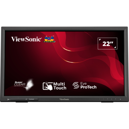 MONITOR LED 21-5 TACTIL VIEWSONIC TD2223 NEGRO