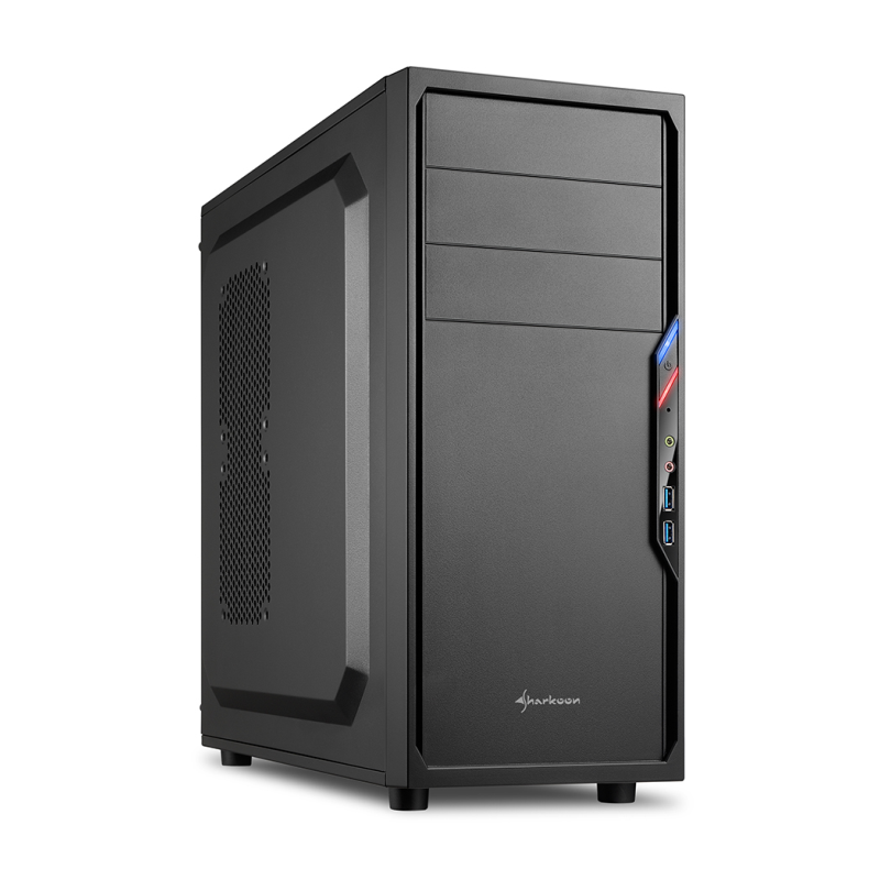 CAJA ATX SHARKOON VS4-V 2XUSB3-0 SIN FUENTE NEGRO