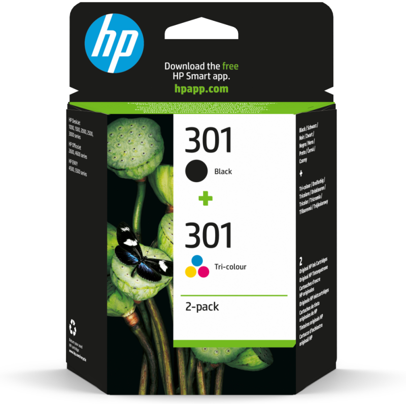 TINTA HP 301 PACK AHORRO NEGRO TRICOLOR TINTA HP 301 PACK AHORRO NEGRO TRICOLOR