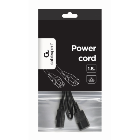 CABLE ALIMENTACION GEMBIRD EXTENSION C13 MACHO A C14 HEMBRA 1,8M