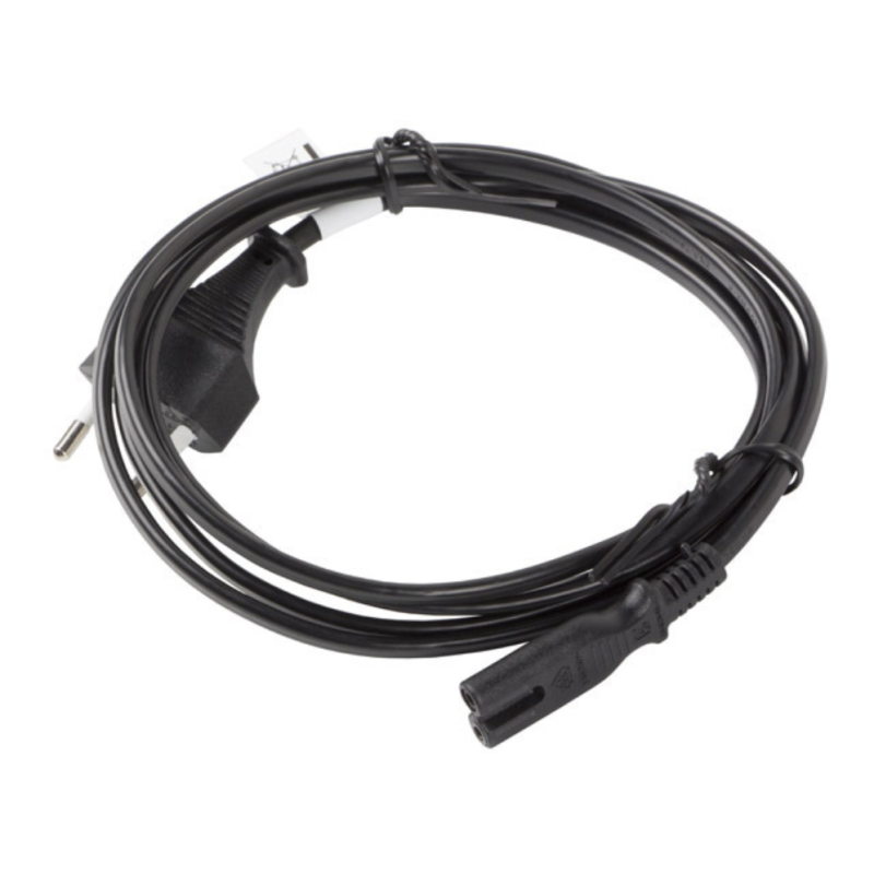 CABLE ALIMENTACION LANBERG VDE CEE 7-16 A IEC 320 C7 3M CABLE ALIMENTACION LANBERG VDE CEE 7-16 A IEC 320 C7 3M