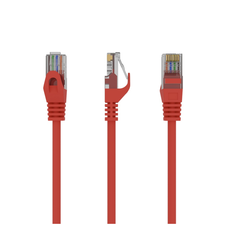 CABLE RED GEMBIRD UTP CAT6 0,5M ROJO