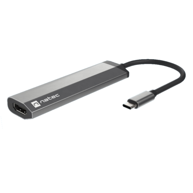 ADAPTADOR NATEC FOWLER SLIM USB-C 2XUSB 3-0,HDMI 4K,USB-C PD ADAPTADOR NATEC FOWLER SLIM USB-C 2XUSB 3-0,HDMI 4K,USB-C PD