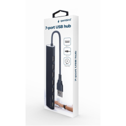 HUB USB 2-0 DE 7 PUERTOS NEGRO