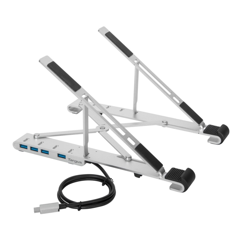BASE PORTATIL TARGUS CON HUB INTEGRADO USB-A X4 PLATA