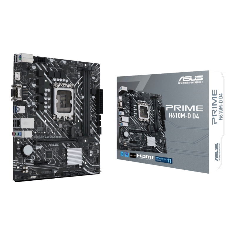 Placa Base Asus Prime H610M-D D4- Socket 1700- Micro ATX