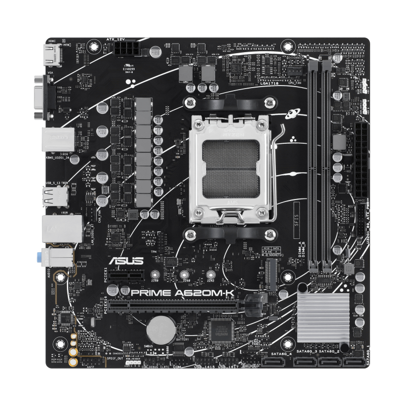 PLACA BASE ASUS PRIME A620M-K AM5 MATX 2XDDR5 PLACA BASE ASUS PRIME A620M-K AM5 MATX 2XDDR5