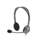 Auriculares Logitech H110- con Micrófono- Jack 3-5- Plateados