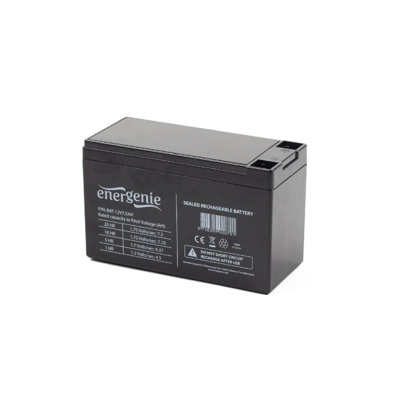 BATERIA 12V 7-5AH GEMBIRD