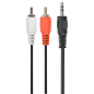 CABLE AUDIO GEMBIRD CONECTOR 3,5MM A RCA 1,5M