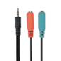 CABLE AUDIO GEMBIRD SPLITER CONECTOR 3,5MM
