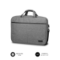 Maletín Subblim Elite Laptop Bag para Portátiles hasta 14"- Cinta para Trolley- Gris