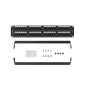 PATCH PANEL LANBERG 48 PUERTOS 2U 19? CAT-6 NEGRO
