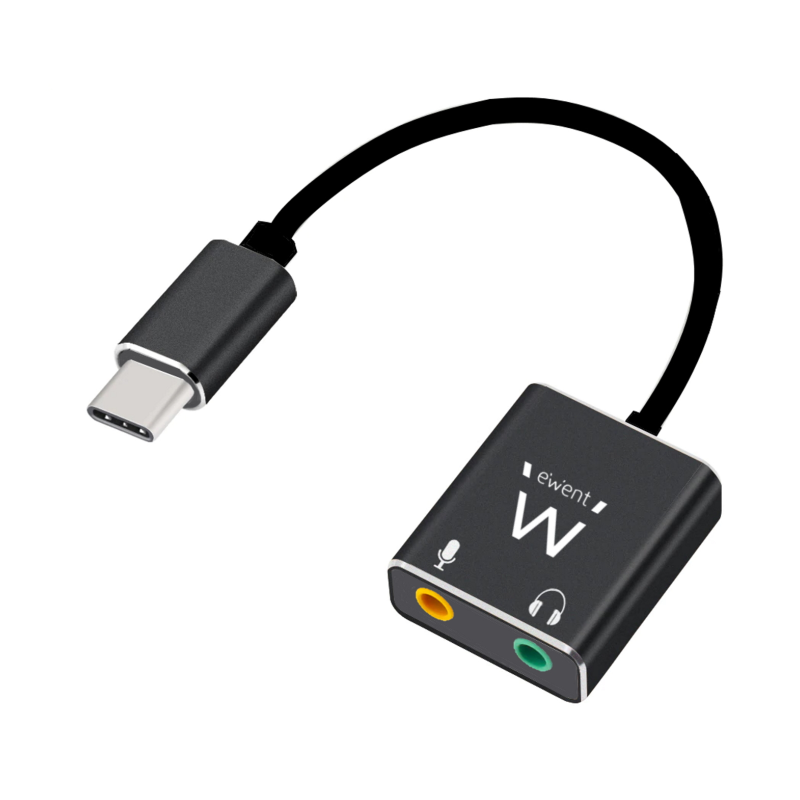 CABLE ADAPTADOR AUDIO EWENT USB C A 2 JACK 3,5 mm AURICULAR Y MICRO CABLE ADAPTADOR AUDIO EWENT USB C A 2 JACK 3,5 mm AURICULAR Y MICRO