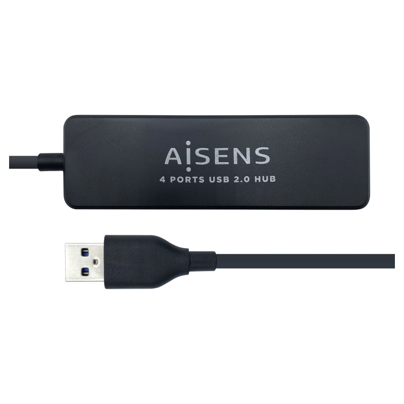 HUB AISENS USB 2-0 TIPO A M-4XTIPO A H NEGRO 30CM HUB AISENS USB 2-0 TIPO A M-4XTIPO A H NEGRO 30CM