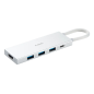 Docking USB 3-0 Tipo-C Xiaomi 5 en 1- 3xUSB- 1xUSB Tipo-C PD- 1xHDMI- Blanco