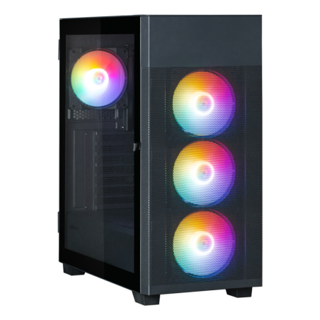 CAJA ZALMAN S5 NEO ATX 4 XVENT 120MM ARGB 2XUSB 3-0 NEGRO S-N FUENTE