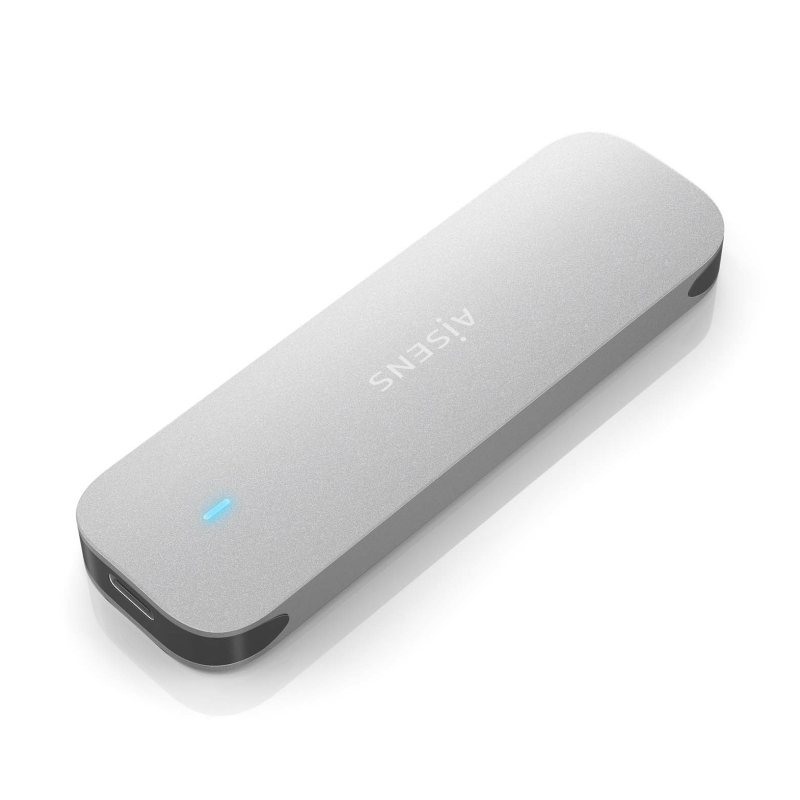 CARCASA HDD AISENS ASM2-025SL M-2 PLATA