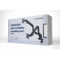 SOPORTE ESCRITORIO AJUST GEMBIRD CON BRAZO PARA 2 PANTALLAS 17-32 HASTA 8 KG
