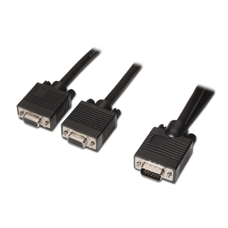 CABLE AISENS BIFURCADOR SVGA HDB15-M-2XHDB15-H NEGRO 45 CM CABLE AISENS BIFURCADOR SVGA HDB15-M-2XHDB15-H NEGRO 45 CM