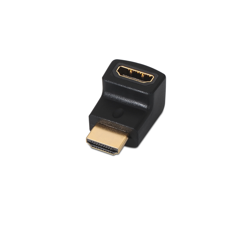 ADAPTADOR AISENS HDMI ACODADO A-H-A-M NEGRO