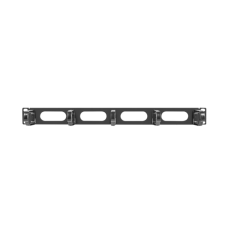 ORGANIZADOR DE CABLES LANBERG 5 ANILLAS 19" 1U TIPO B NEGRO