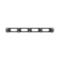 ORGANIZADOR DE CABLES LANBERG 5 ANILLAS 19" 1U TIPO B NEGRO