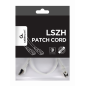 CABLE RED S-FTP GEMBIRD CAT 6A LSZH BLANCO 0,5 M
