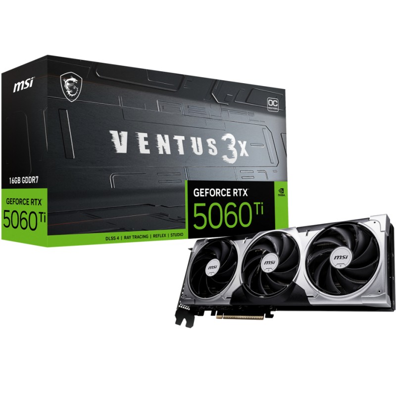 TARJETA GRAFICA MSI RTX 5060 TI 16G VENTUS 3X OC TARJETA GRAFICA MSI RTX 5060 TI 16G VENTUS 3X OC