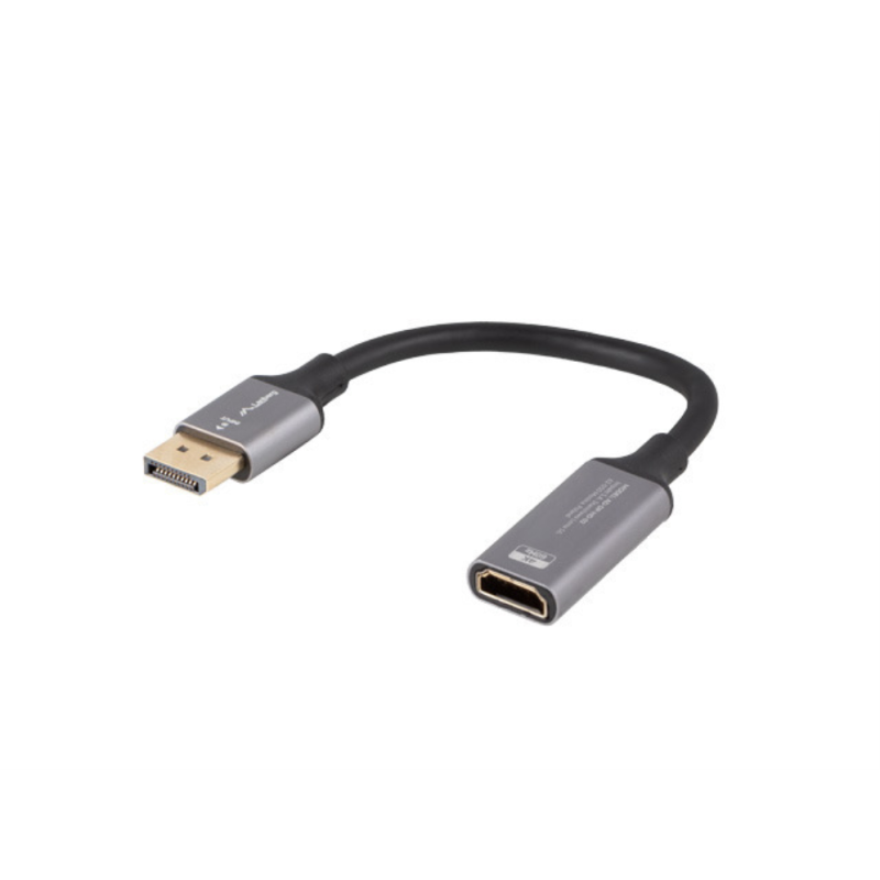 ADAPTADOR LANBERG 4K DISPLAYPORT MACHO-HDMI HEMBRA 20CM ADAPTADOR LANBERG 4K DISPLAYPORT MACHO-HDMI HEMBRA 20CM