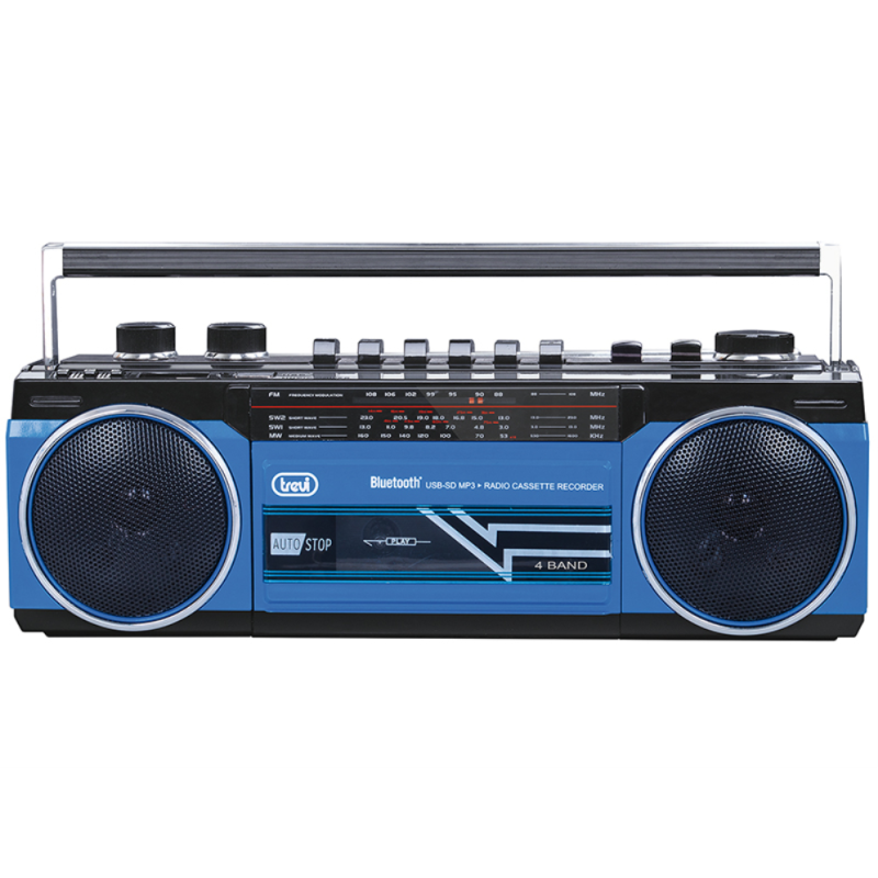 RADIO GRABADORA TREVI USB SD BLUETOOTH CASSETTE RR 501 BT AZUL RADIO GRABADORA TREVI USB SD BLUETOOTH CASSETTE RR 501 BT AZUL