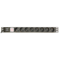 UNI DISTRIBUCIÃ?N ENERGÃA PDU GEMBIRD 8 SCHUKO 1U 10A ENCHU C14 CABLE DE 3 M