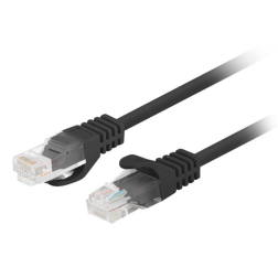 CABLE RED LANBERG LATIGUILLO CAT-6 UTP 0-25M NEGRO FLUKE PASSED (PACK 10 UDS)