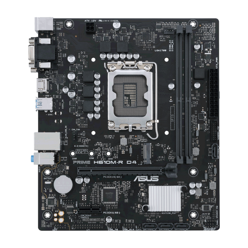 PLACA BASE ASUS PRIME H610M-R D4 SI BULK 1700 MATX 2XDDR4 PLACA BASE ASUS PRIME H610M-R D4 SI BULK 1700 MATX 2XDDR4
