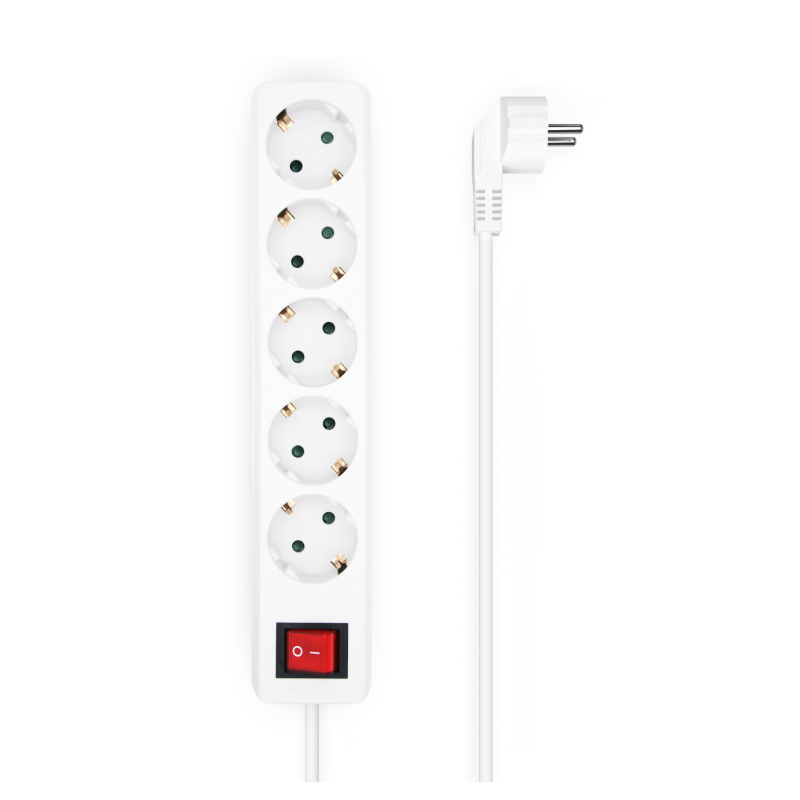 REGLETA AISENS BASE 5 TOMAS INTERRUPTOR CABLE 3x1-5MM2 1-4M BLANCO REGLETA AISENS BASE 5 TOMAS INTERRUPTOR CABLE 3x1-5MM2 1-4M BLANCO