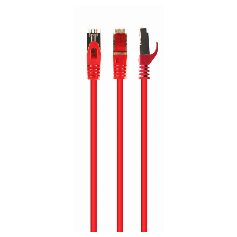 CABLE RED S-FTP GEMBIRD CAT 6A LSZH ROJO 0,5 M